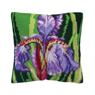 Iris kussen borduurpakket STITCHCOMPANY CDA-5485CC