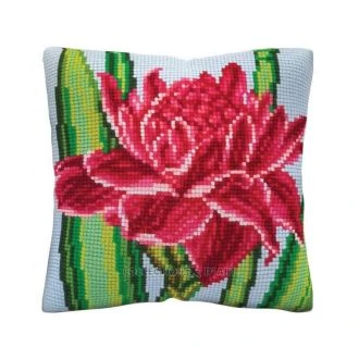 Lotus kussen borduurpakket STITCHCOMPANY CDA-5486CC