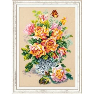 Borduurpakket Tea roses van STITCHCOMPANY CI-100-021