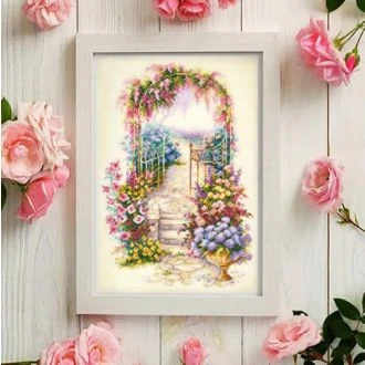 Borduurpakket ENTRANCE TO THE GARDEN ci-110-001