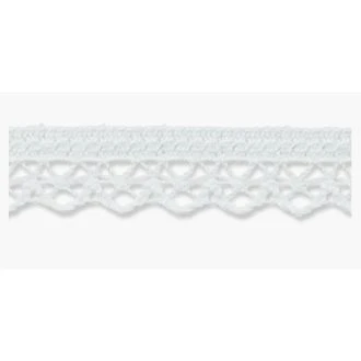 Cluny lace 12mm white 07396