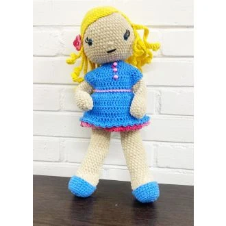 Conni Pop beige/licht blauw haakpakket van NSTUDIO 