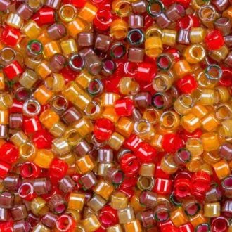 Miyuki Delica Kralen 2mm luminous orange mix DB D683