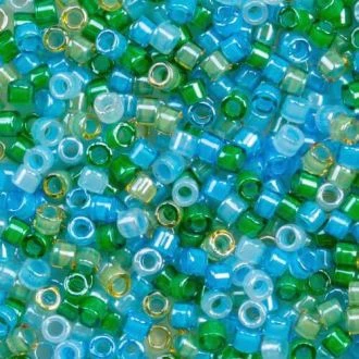 Miyuki Delica Kralen 2mm luminous blue mix DB D685