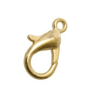 Karabijn sloten 15mm goud 10 stuks van DB X111