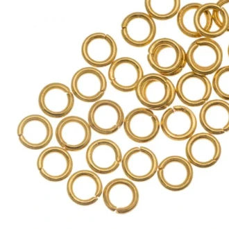 Buigringen 4mm 0,8mm goud stainless steel 50 stuks van DB Y2055