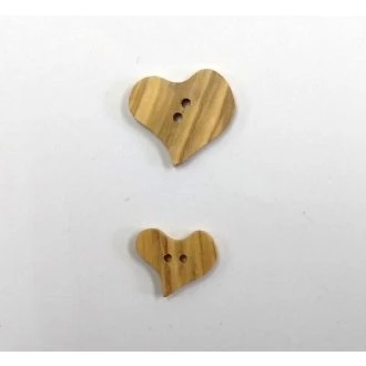 Houten knoop hart van DEKNOFA 2978