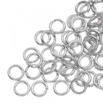 Buigringen (6 x 1.2 mm) Antiek Zilver (100 Stuks) van DB X204