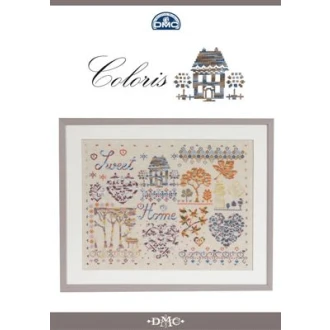 Kruissteek borduurboek Coloris Sweet Home van DMC 059.11.15278