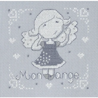 Borduurpakket girl angel 11x11cm van DMC 074.BK1625