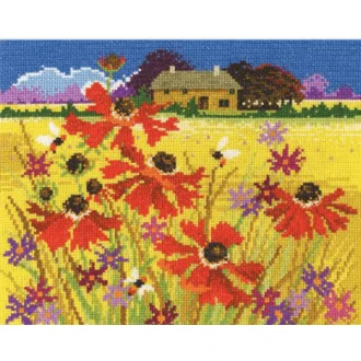 Herfstkleuren kruissteek borduurpakket 25,5x20cm van DMC PN-0171284
