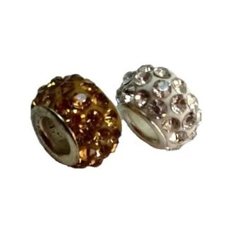 Schuifkraal strass steentjes 12mm