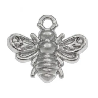 Bij bedel antiek zilver 13x12mm van DREAMBEADS M1880