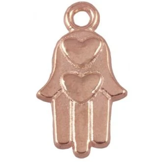 Hamsa bedel rose goud 15x9mm van DREAMBEADS M1891