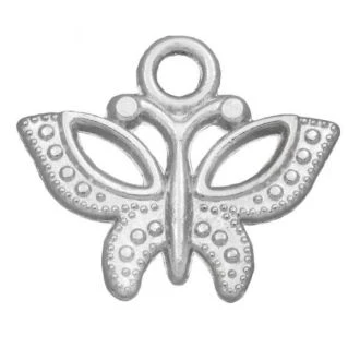Vlinder bedel antiek zilver 19x15mm van DREAMBEADS M1816