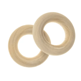 Blanke houten ring 24x6mm 12mm gat van DREAMBEADS L1020