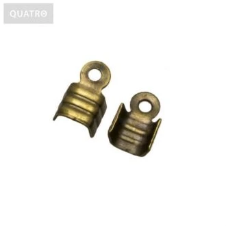 Veterklem 2mm leer/3mm suede brons van DREAMBEADS MN401