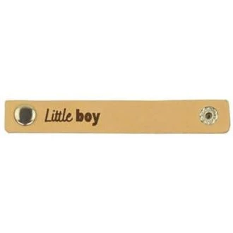 Leren labels met drukknoop Little Boy 10,5 x 1 cm 2 stuks van DURABLE 020.1196