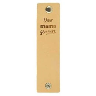 Leren labels met drukknoop Door Mama Gemaakt 12x3cm 2 stuks van DURABLE 020.1212