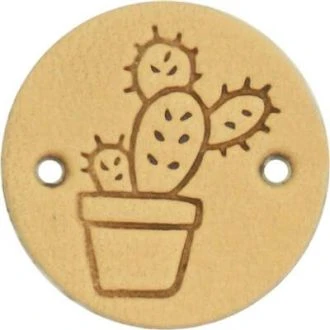 Leren labels cactus 2cm 2 stuks van DURABLE 020.1241