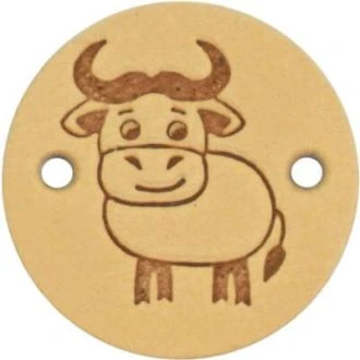 Leren labels koe 2cm 2 stuks van DURABLE 020.1244