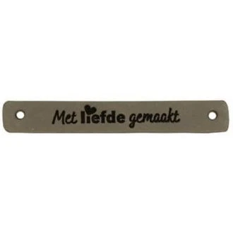Leren labels Met Liefde Gemaakt 7 x 1 cm 2 stuks van DURABLE 020.1179