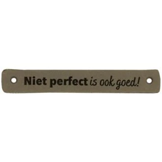 Leren labels Niet perfect is ook goed 7 x 1 cm 2 stuks van DURABLE 020.1188