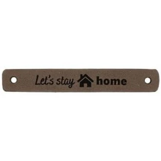 Leren labels Let's stay home 7 x 1 cm 2 stuks van DURABLE 020.1191