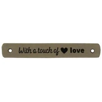 Leren labels With a touch of love 7 x 1 cm 2 stuks van DURABLE 020.1192