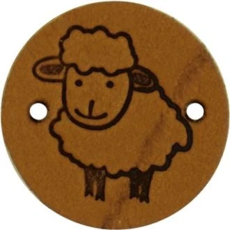 Leren labels schaap 2cm 2 stuks van DURABLE 020.1243