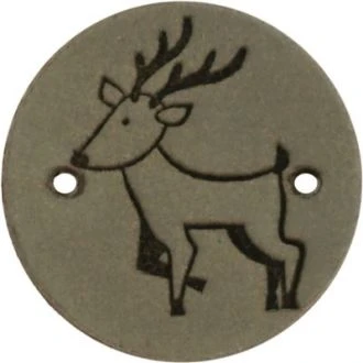 Leren labels hert 2cm 2 stuks van DURABLE 020.1245