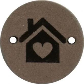 Leren labels huisje 2cm 2 stuks van DURABLE 020.1246