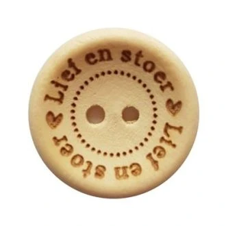 Houten knopen Lief en stoer 20mm 4stuks van DURABLE 020.1044