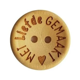 Houten knopen Met Liefde Gemaakt 20mm 4stuks van DURABLE 020.1043