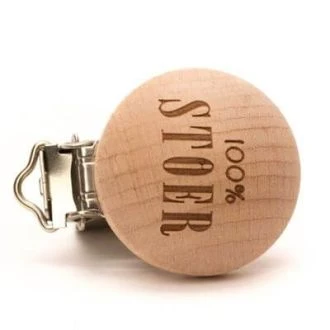 Houten speenclips 100% Stoer 30mm 2 stuks van DURABLE 020.1055