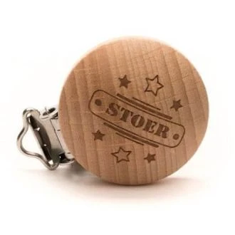 Houten speenclips Stoer 30mm 2 stuks van DURABLE 020.1057