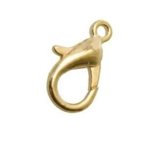 Stainless Steel Karabijn sluiting (11 x 6 mm) Goud (5 Stuks) van DB Y150