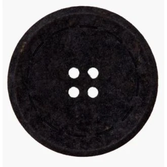 Knoop van katoen/polyester gerecycled Zwart van UNION KNOPF 0453739