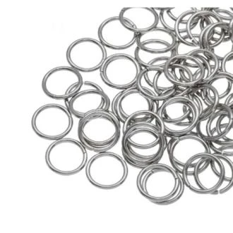 Stainless Steel Buigringen (10 x 1 mm) Antiek Zilver (100 Stuks) van DB Y203