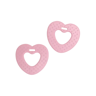 Hartjes bijtringen roze 68mm van GO HANDMADE 22061