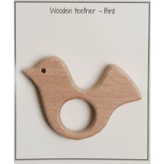 Houten bijtring vogel 5mm van GO HANDMADE 16137