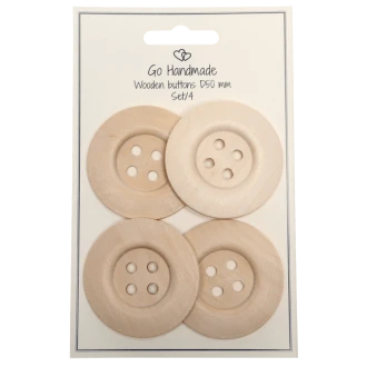 Houten knopen 50mm van GO HANDMADE 17226