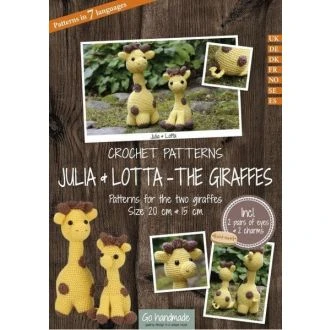 Haakpatroon pakket Julia & Lotta giraffe 2 maten van GO HANDMADE 20008
