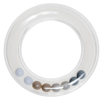 Ring rammelaar grijs 63mm van GO HANDMADE 22071