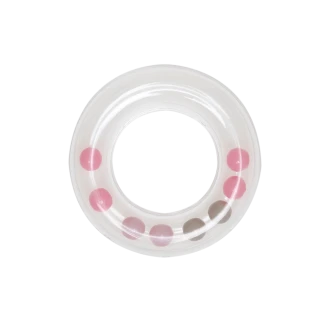 Ring rammelaar roze 63mm van GO HANDMADE 22044