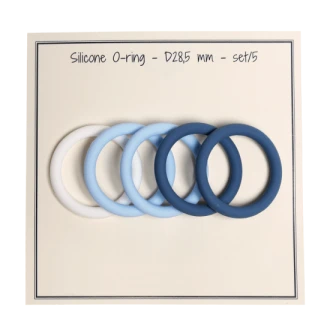 Siliconen ringen blauw 28,5mm van GO HANDMADE 19001