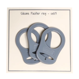 Siliconen speen ringen grijs van GO HANDMADE 19011