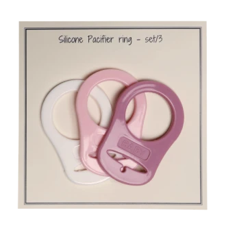 Siliconen speen ringen roze van GO HANDMADE 19004