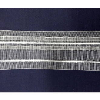 Gordijnband transparant met koord 50mm breed van BANDEX 026.328048