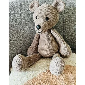 Beer velvet haakpakket beige van N' STUDIO